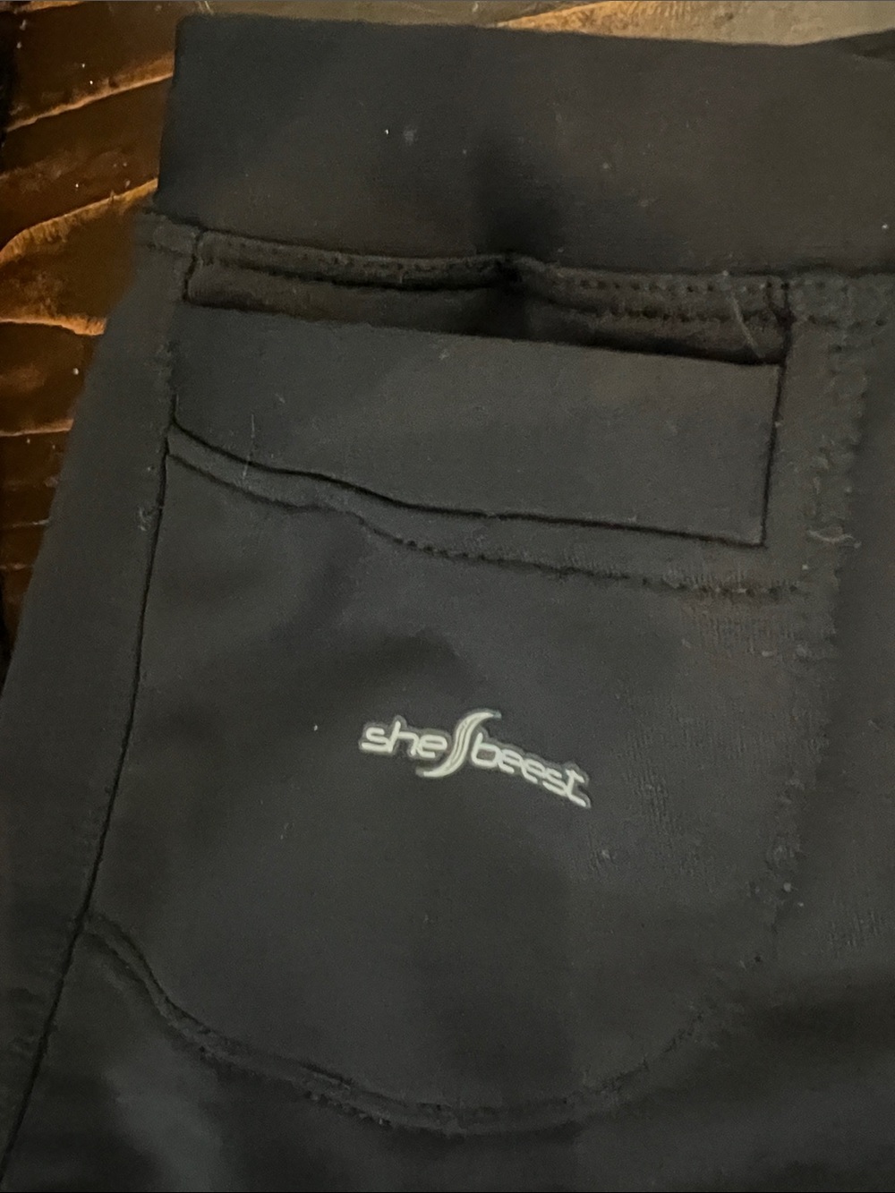 LNWOT SZ M shebeest Black Athletic/Cycling/Biking Wrap skirt - Picture 4 of 10